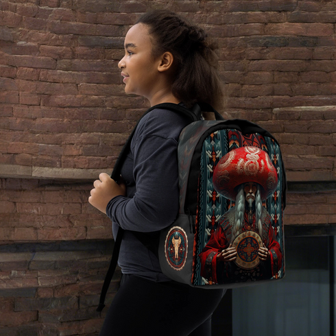 Backpack from the Amanita Collection reflecting Yakut traditional patterns